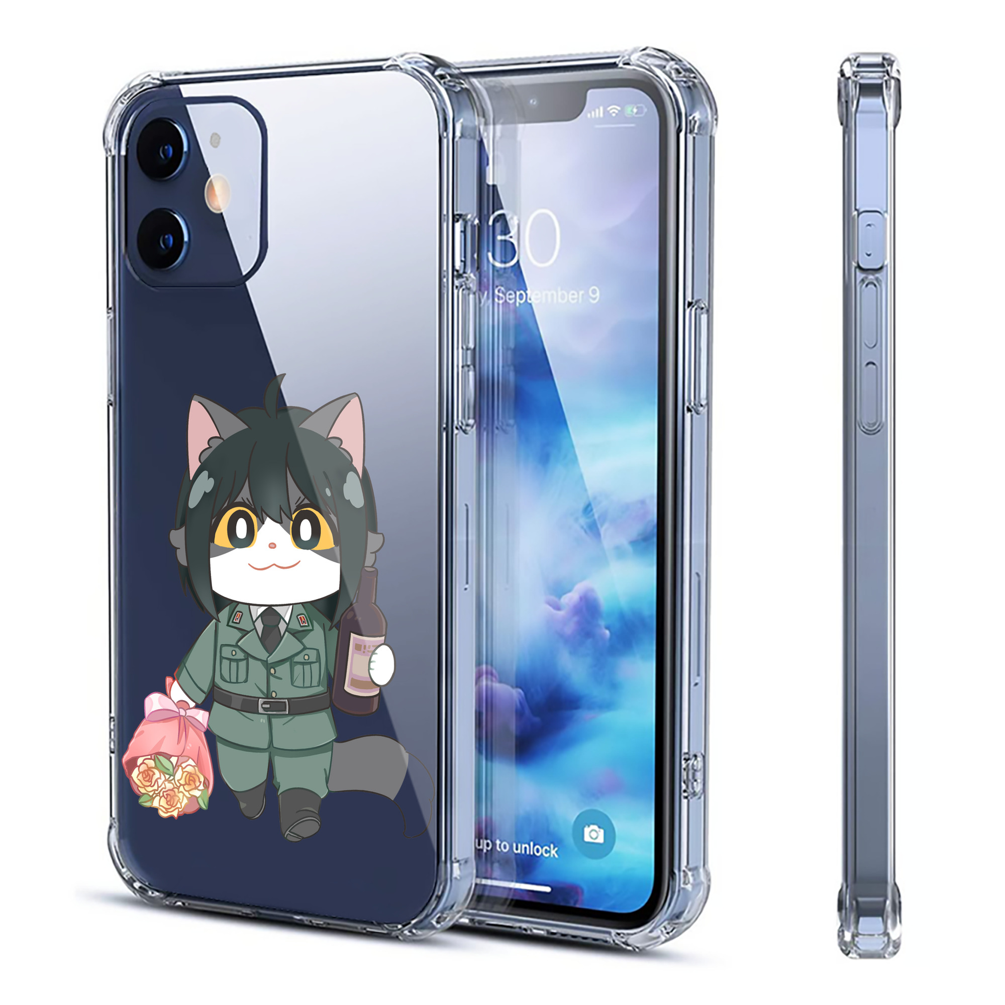 （画像用） SPY×FAMILY间谍家家酒 【iPhone 12シリーズ対応】透明スマホケース（クリアソフトケース）